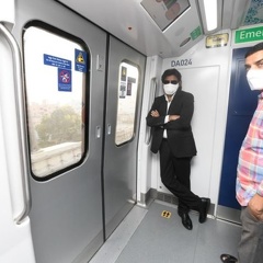 Photos: Pawan Kalyan Metro Ride to Vakeel Saab Sets